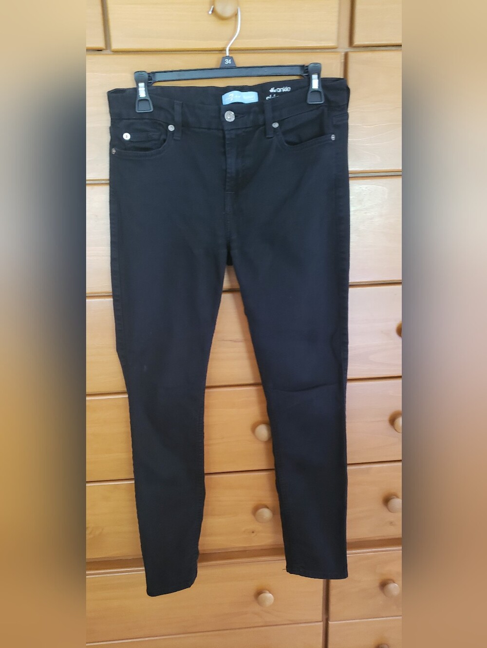 7 For All Mankind Black Women's Skinny Jeans
